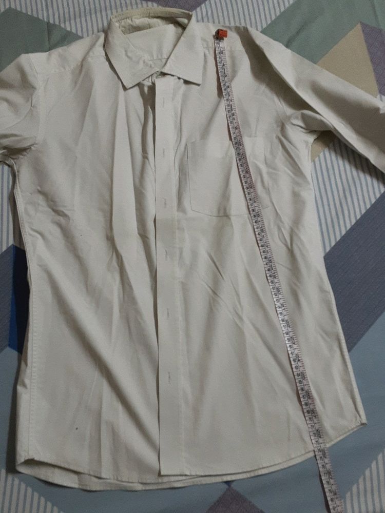 White Full Sleeves Shirt For Men