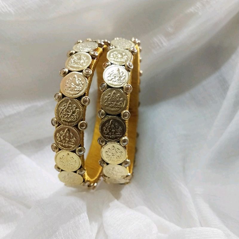 Silk Thread Lakshmi Kasu Bangles