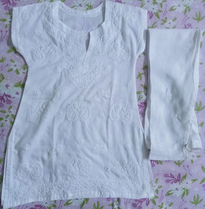 Chikan Kari Kuta Set For Girls