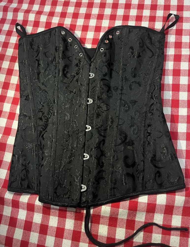 Elegant Black Corset Top