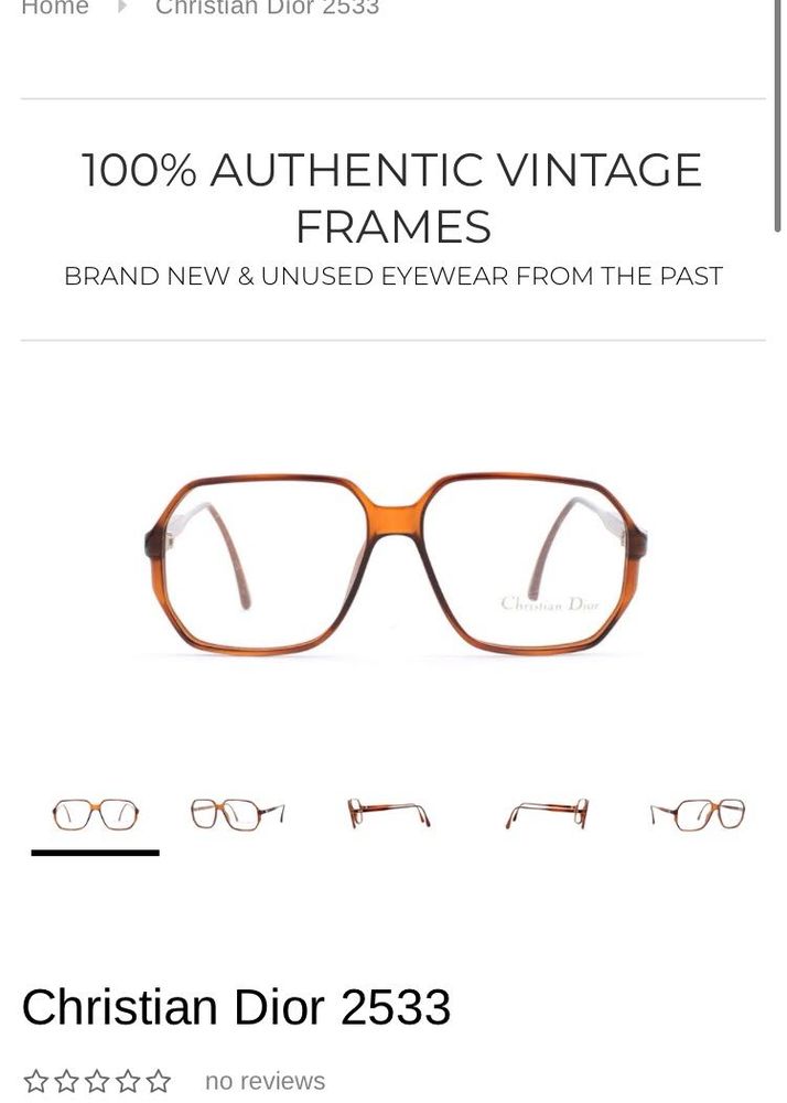 Vintage Christian Dior 2533 Monsiuer Frames