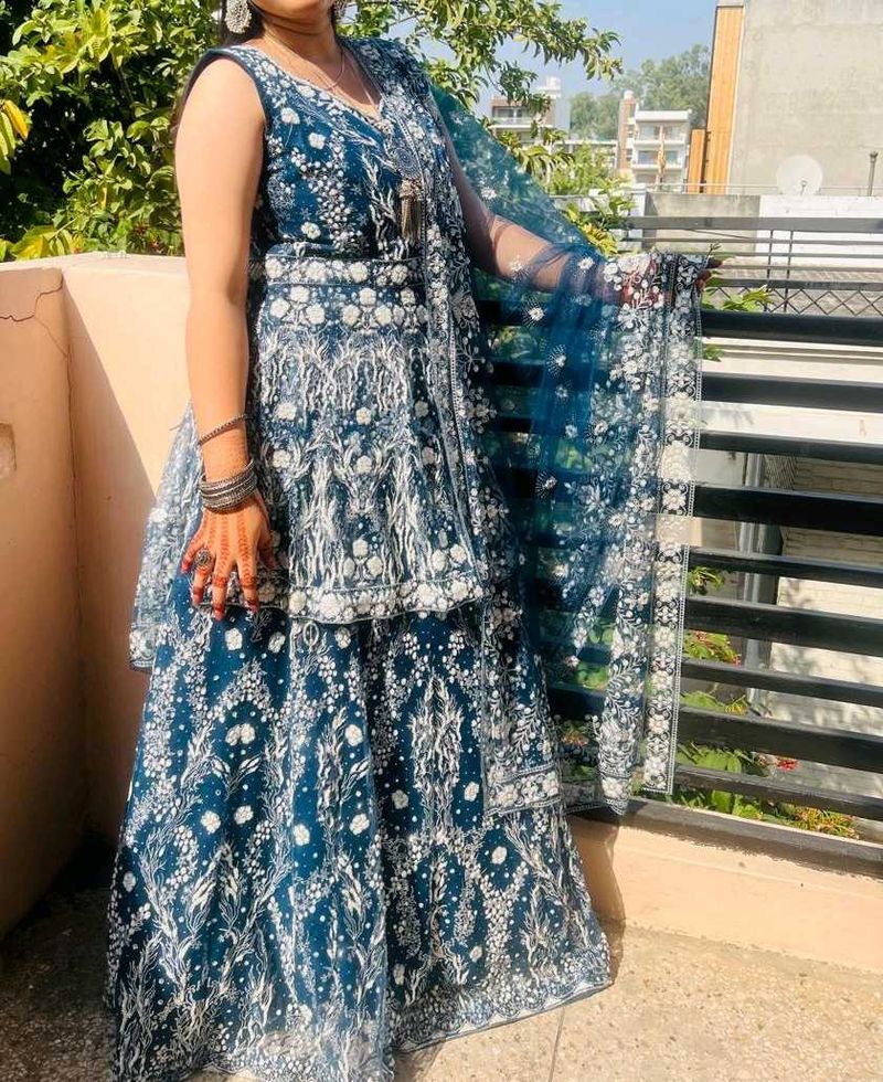 Elegant Blue Lehenga Choli