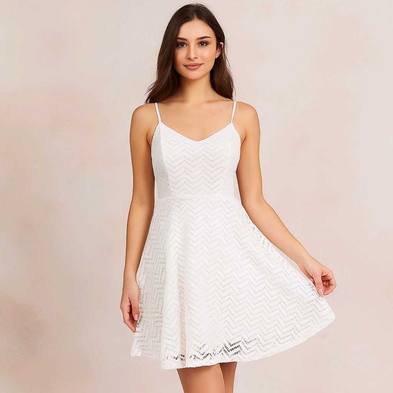 White Skater Dress
