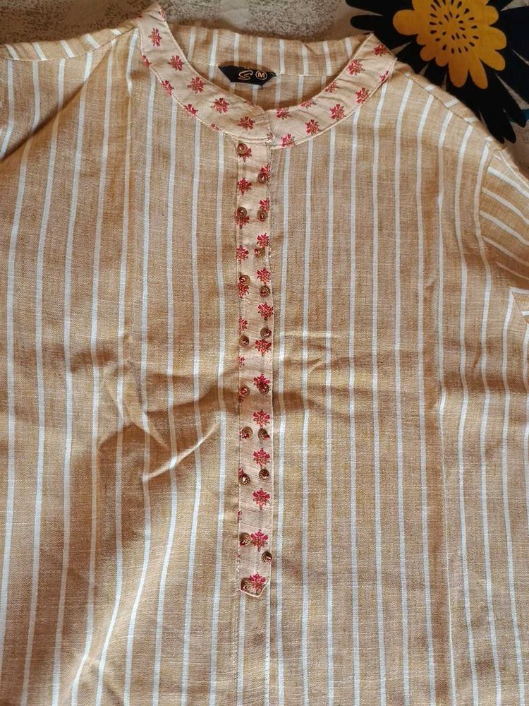 Khaki Kurta.
