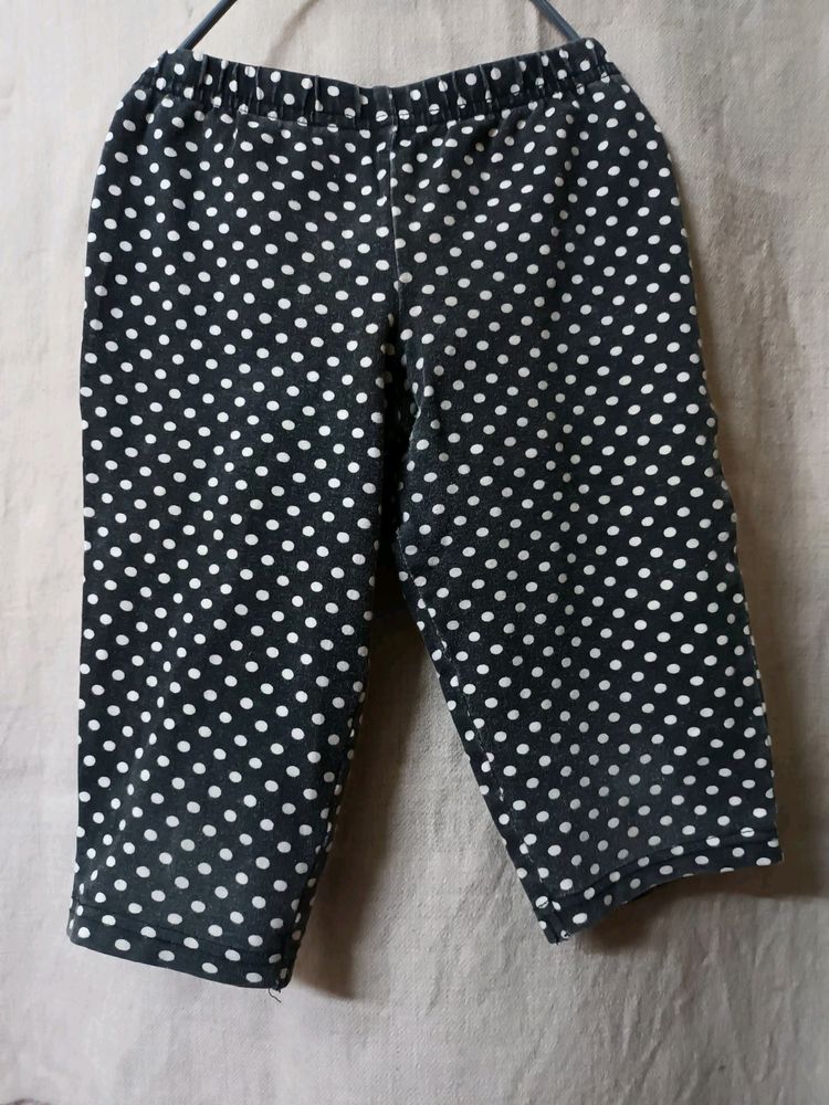 Polka dot baby pajama