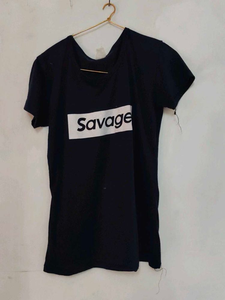 Savage Graphic Tee - Blue