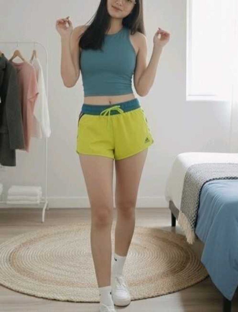 Adidas Running Shorts (Lime Green)