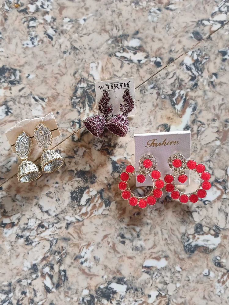 Earring Bundle: Jhumkas &amp; Hoops