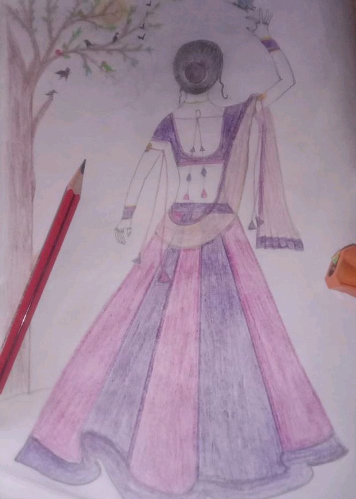 Two Drawing Of Girls