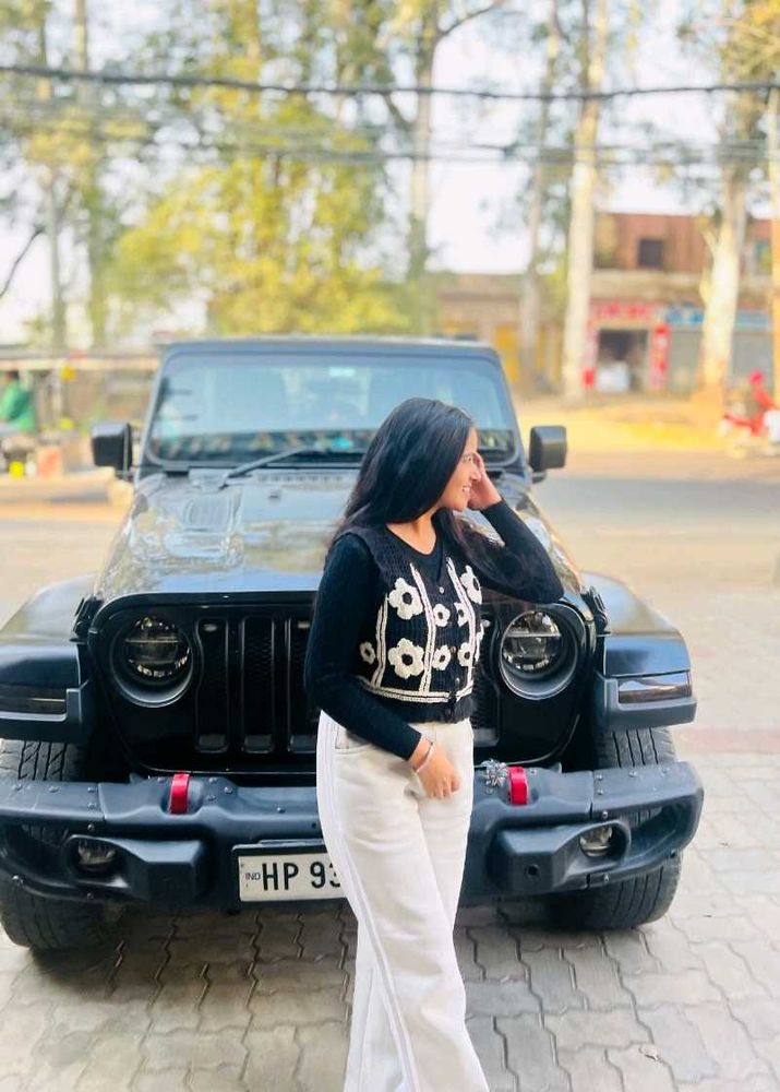 Floral Black Knit Cardigan