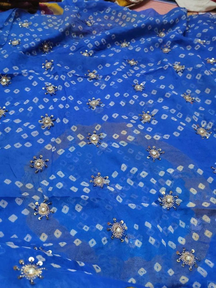 Elegant Blue Saree