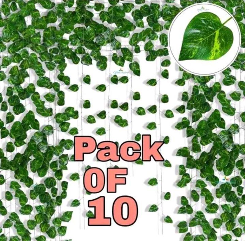 10 Pack Artificial Ivy Leaf Garland