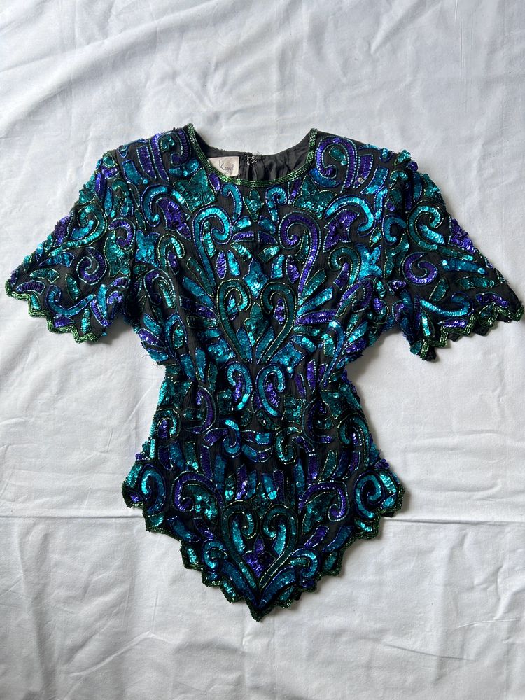 Kaleidoscope Sequinned Top