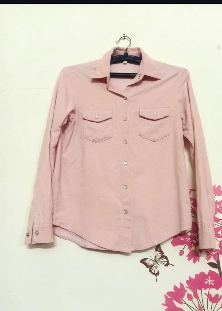 Pink Button-Down Shirt