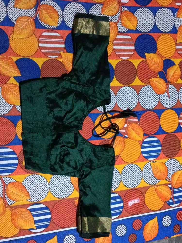 simple green blouse