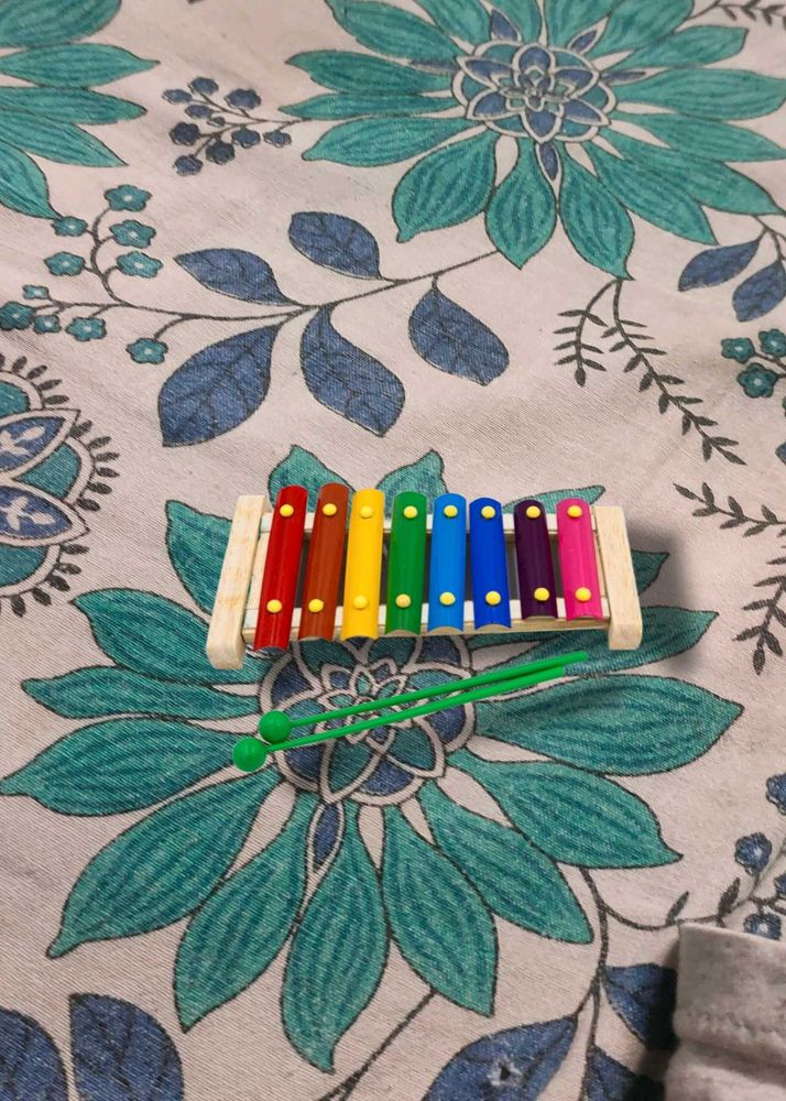 Colorful Wooden Xylophone with Mallets