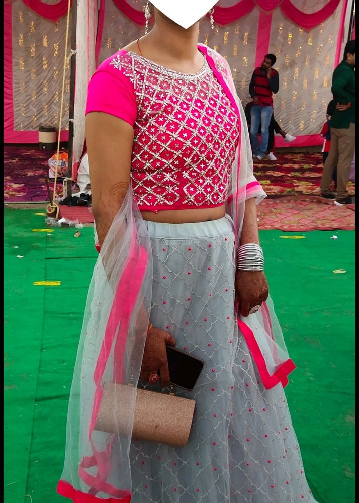 crop top lengna with chunni