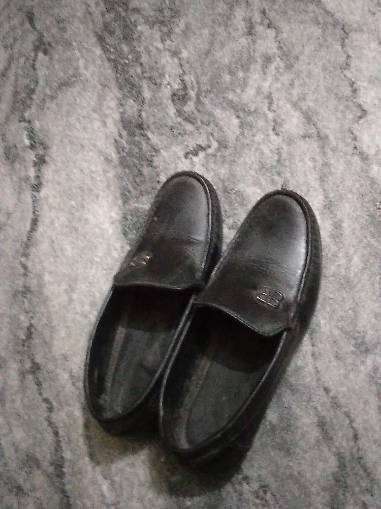 Balenciaga Leather Loafers
