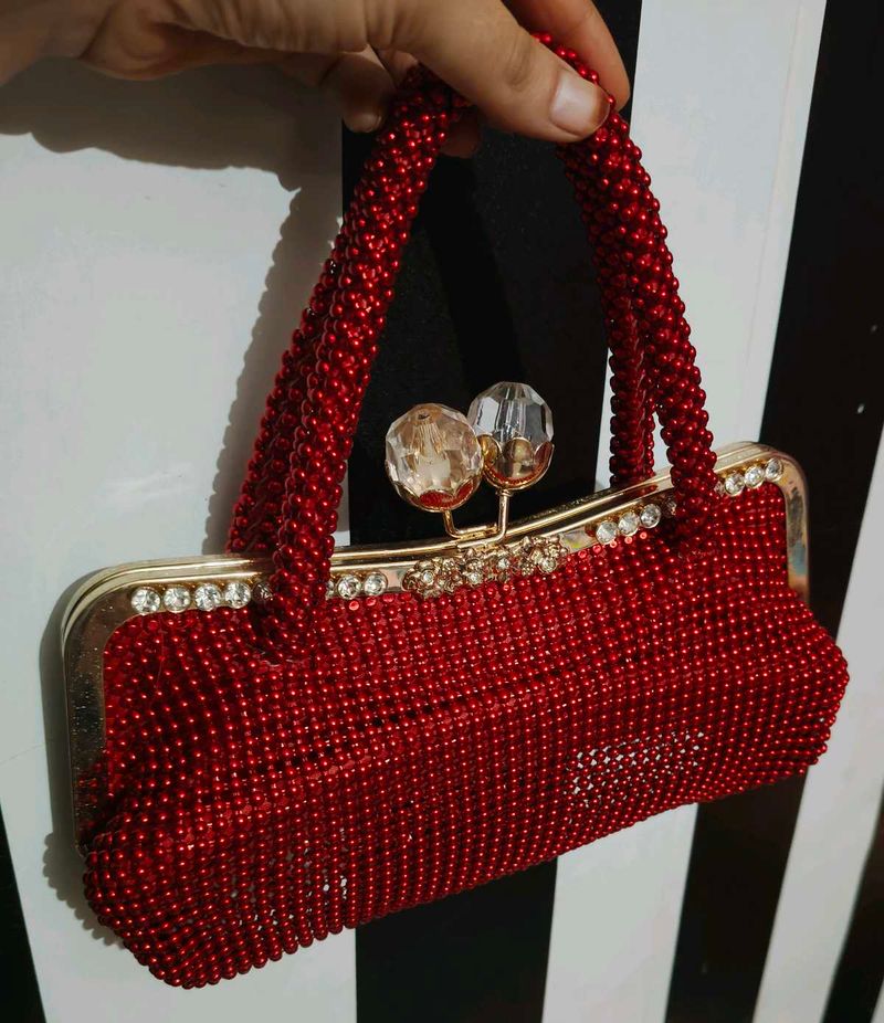 Beutiful Red Diamond Handbag