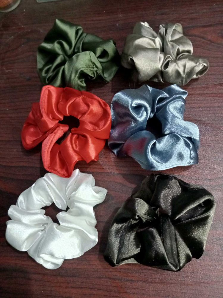 Silk Hair Scrunchies