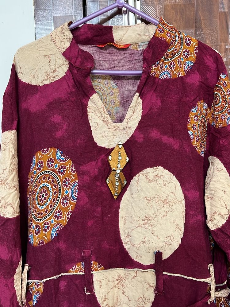 Purple XXL Anarkali Kurti
