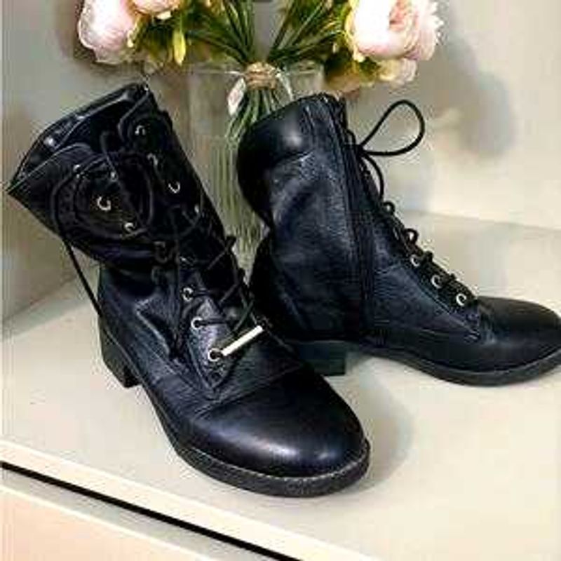Black Leather Aldo Boots
