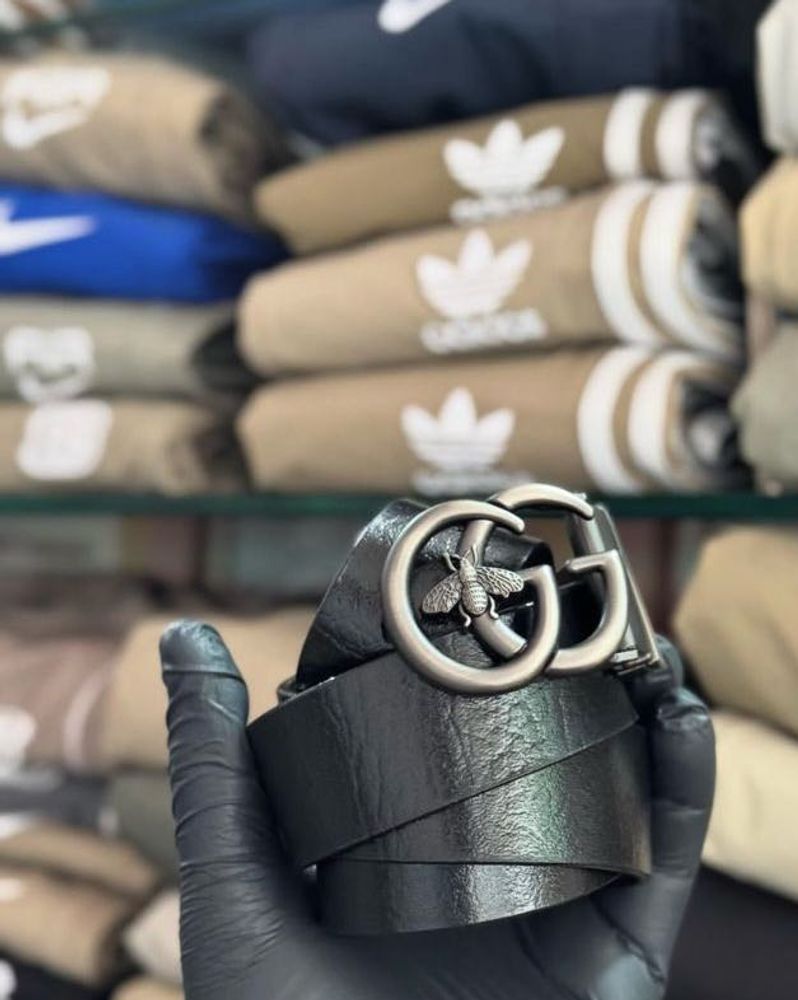 Gucci Black Leather Belt