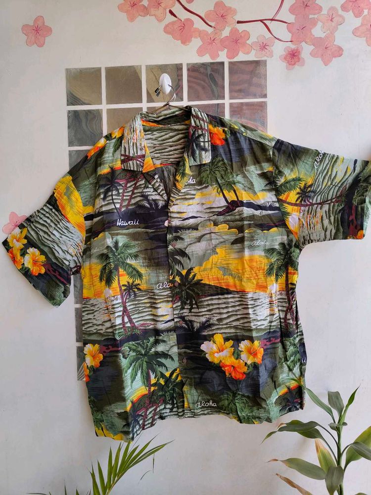 Aloha Hawaiian Floral Oversized Shirt