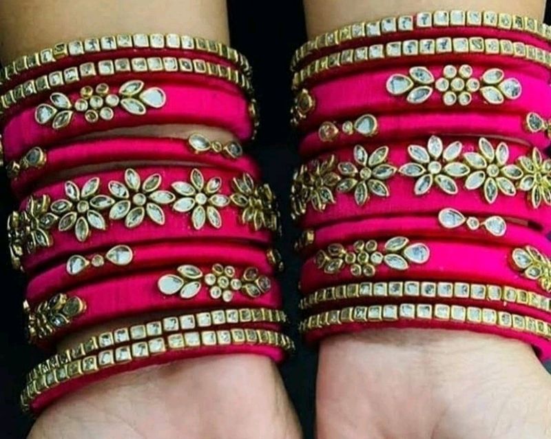 Beutiful Silk Thread  Bangles😍