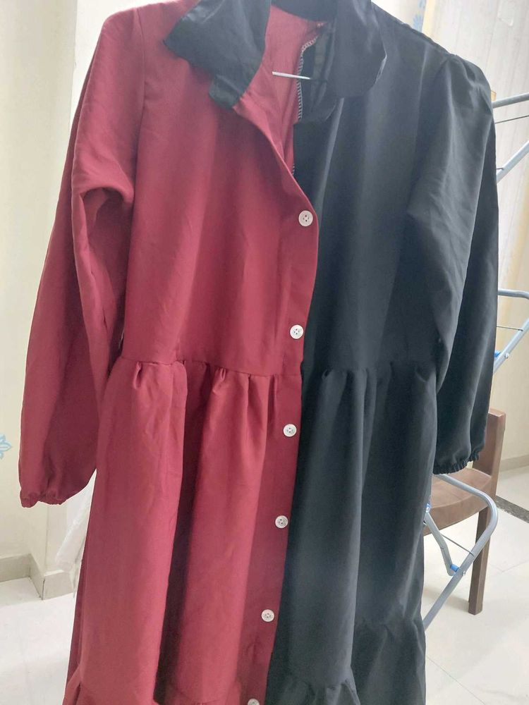 New Unused  Two-Tone Midi Shirt top