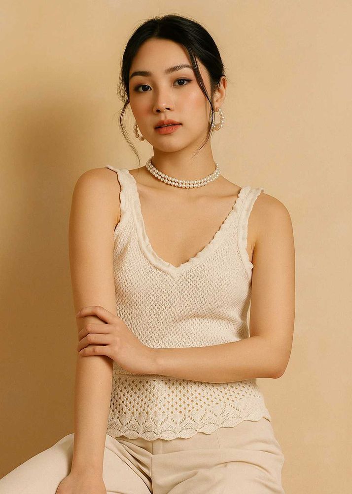 Women White Crop Top