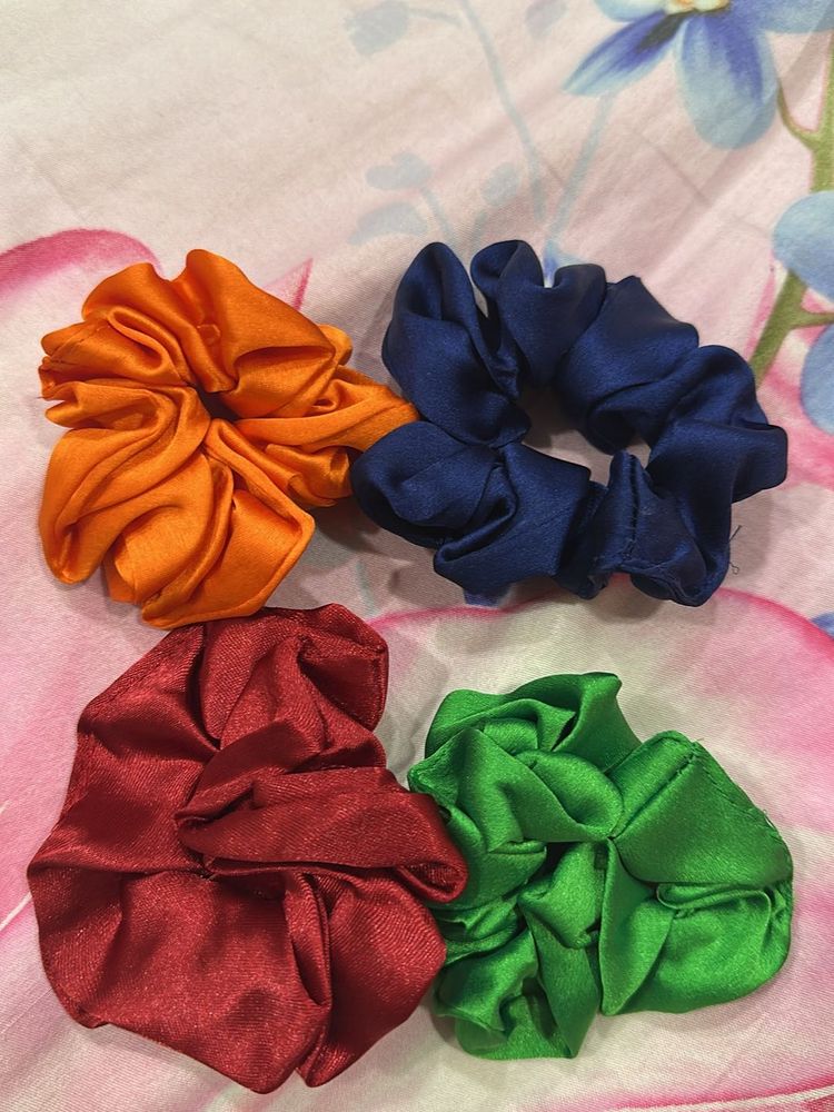 Satin scrunchies