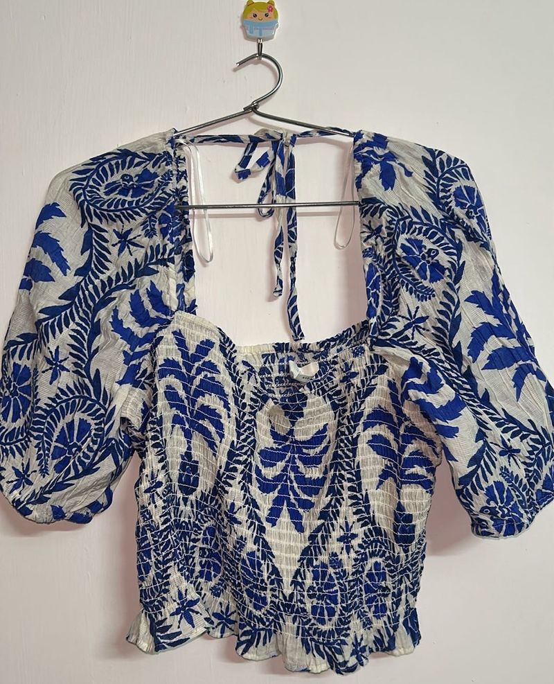 Floral Print Crop Top