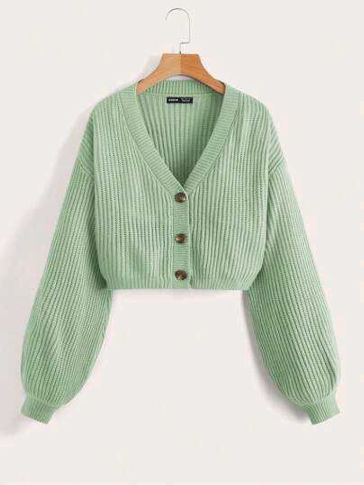 Shein oversized cropped cardigan