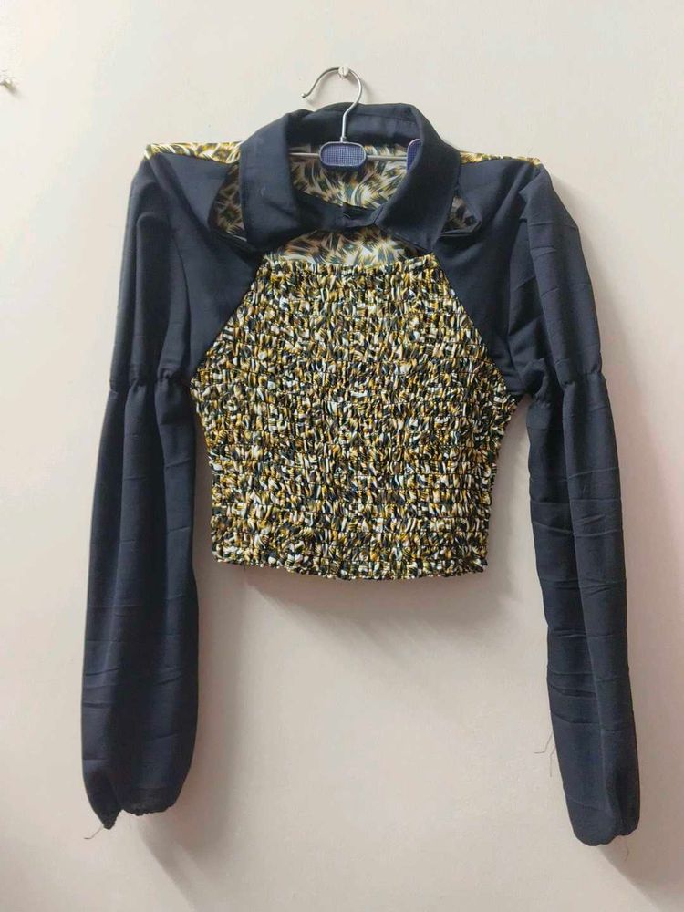 Crop Top with Unique Print