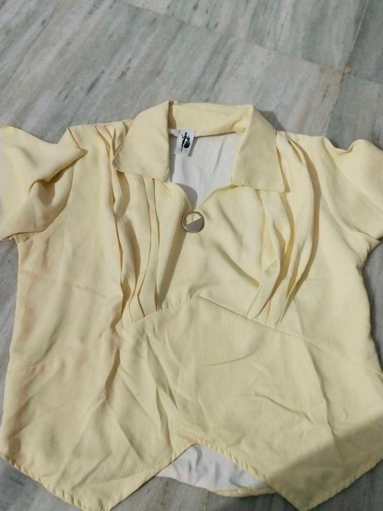Vintage Yellow Blouse