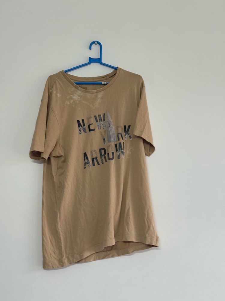 Beige Graphic T-Shirt