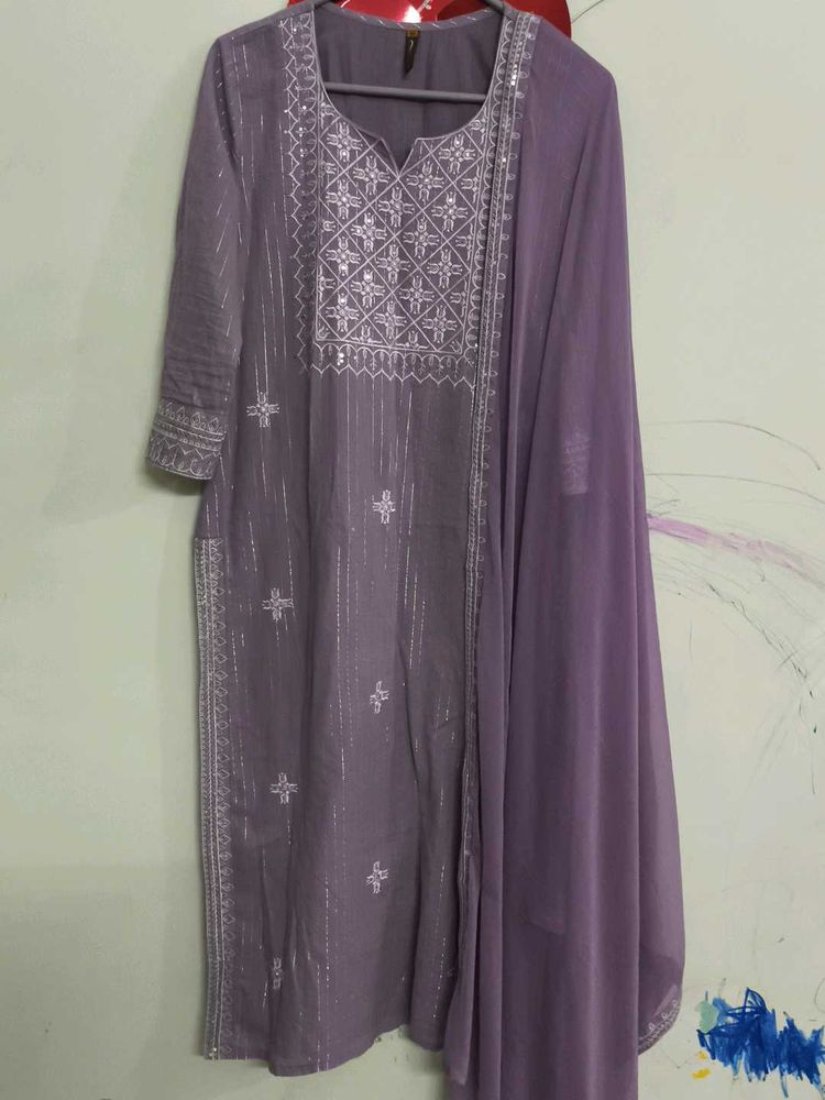 Pure Cotton Full Party Wear Suits