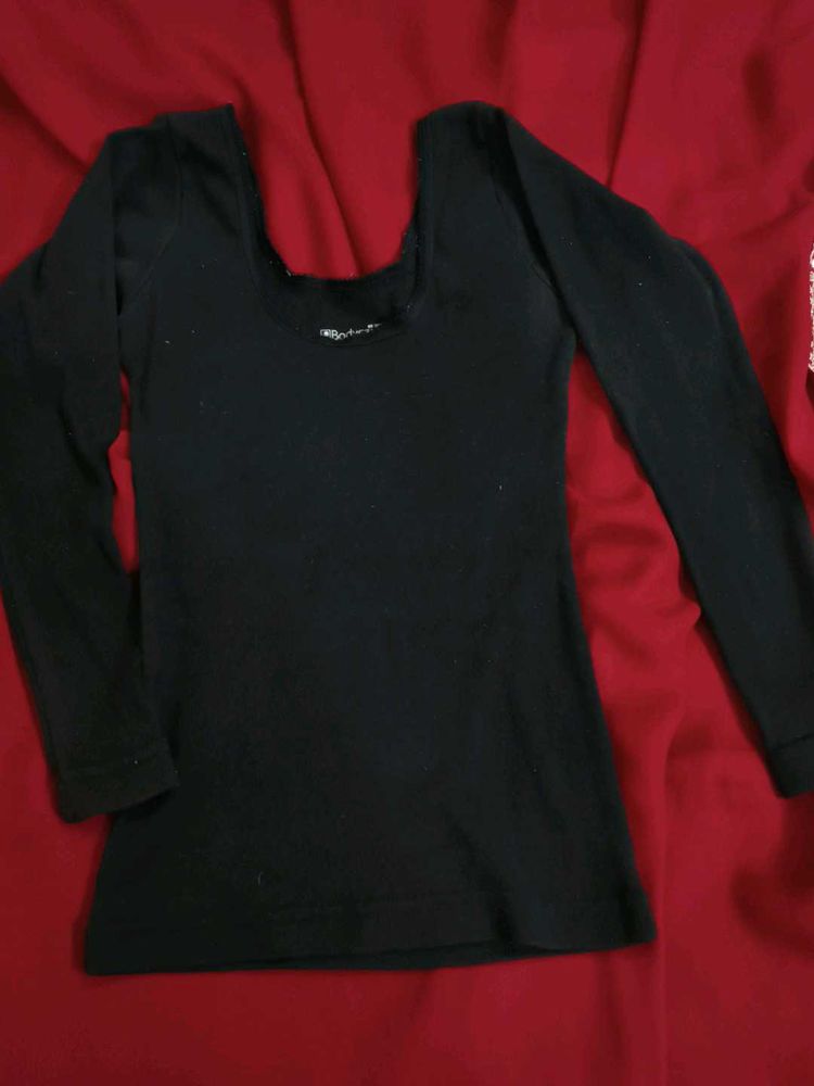 Long Sleeve Black body warmer