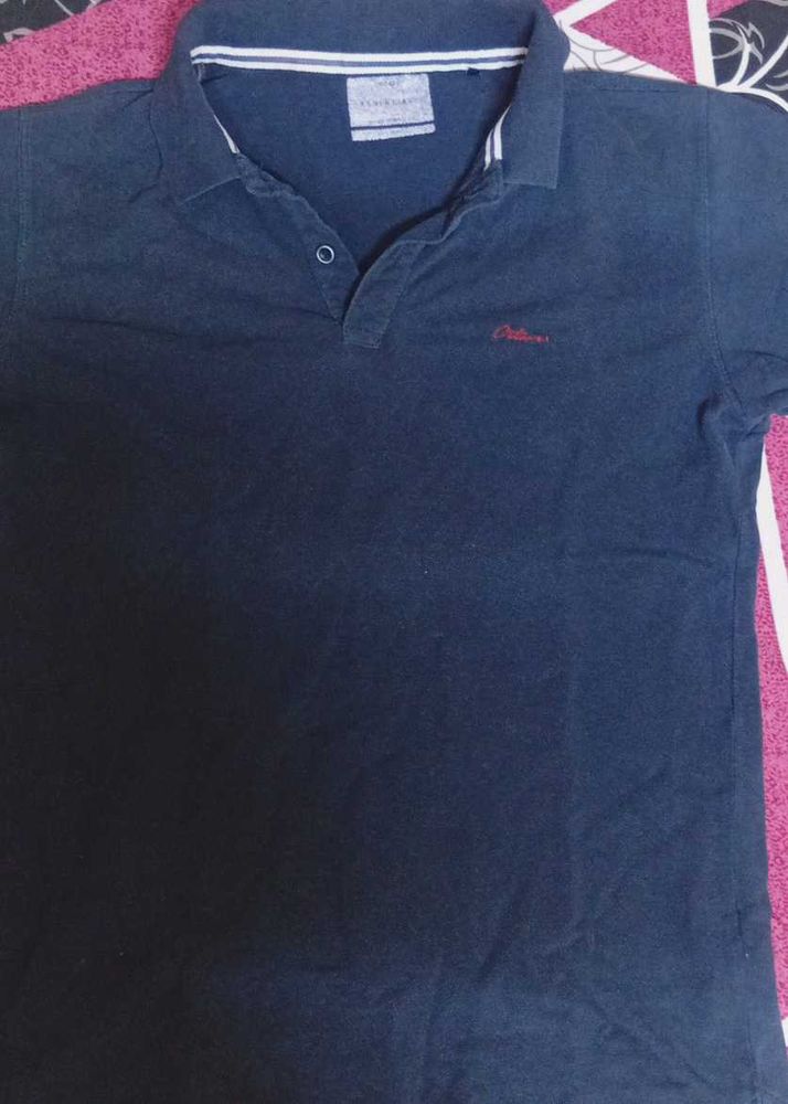 Stylish Navy Blue Polo Shirt
