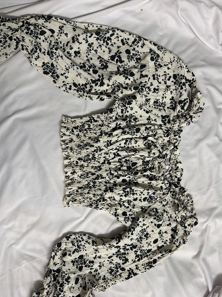 Floral Print Crop Top