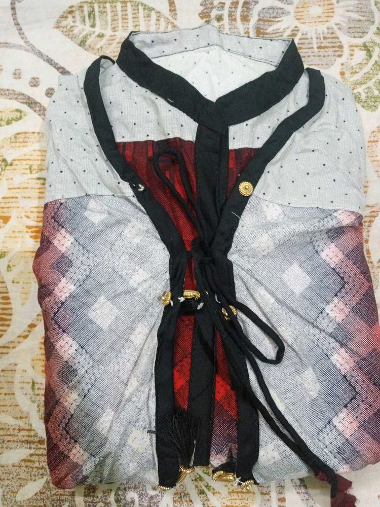 Jacket Style Long Kurti