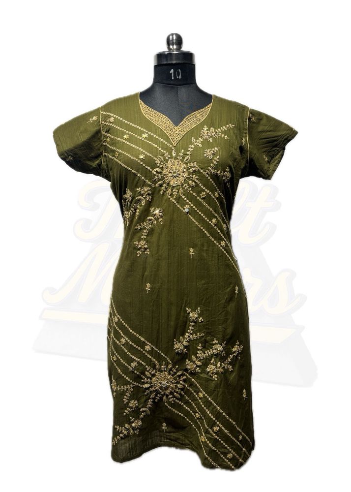 Elegant Olive Green Kurta