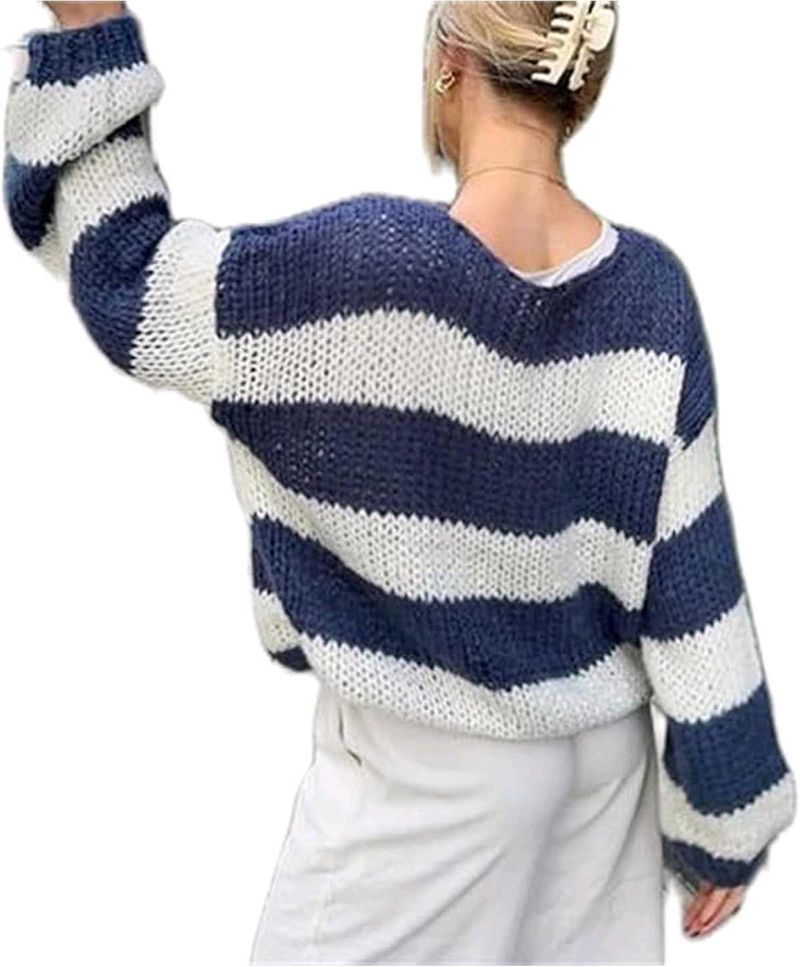 Striped Knit Sweater 💙