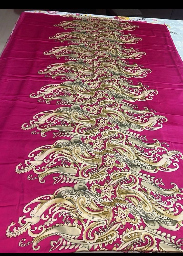 Rose (Pink) Printed Imported Fabric