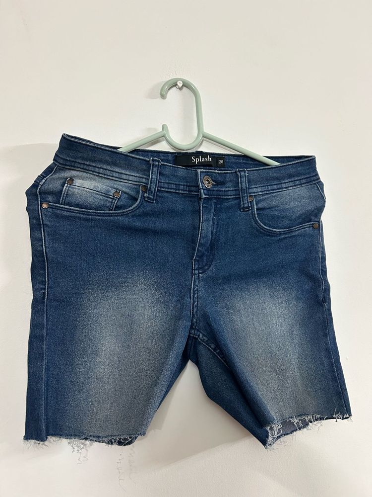 Splash Denim Shorts