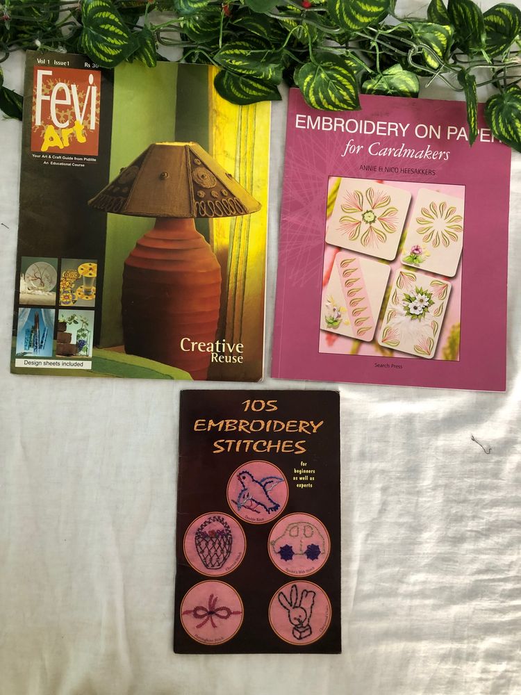 Combo Of 3 Embroidered Books