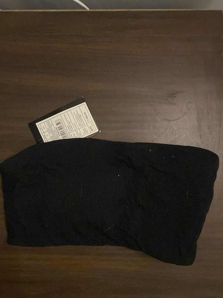 Black Bandeau Top - New with Tag