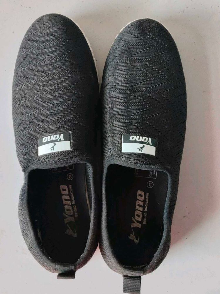 Yono Black Casual Shoes