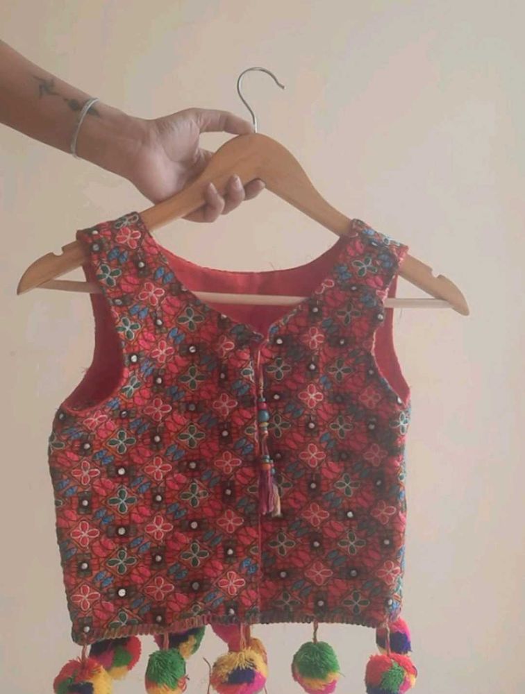 Multicolour Crop Jacket